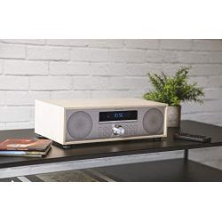 Crosley CR3501A-NA Fleetwood Bluetooth FM Clock Radio and CD Player, Natural