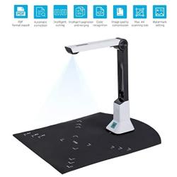 Document Camera for Teachers Laptop, 8MP USB Portable Scanner Office Classrooms Distance Learning with Real-time Projection Video Recording Versatility A4 Format, OCR Multi-Language Recognition,etc