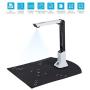 Document Camera for Teachers Laptop, 8MP USB Portable Scanner Office Classrooms Distance Learning with Real-time Projection Video Recording Versatility A4 Format, OCR Multi-Language Recognition,etc