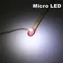 25 pcs Pre-soldered Micro Litz Wired Leads Pure White SMD Led 0603 ((Warm White Red Green Yellow Blue Pink UV Available))
