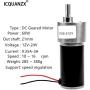 ICQUANZX DC Worm Gear Motor 12V 16r High Torque Turbine Electric Gearbox Motor Self-locking Reversed Mini Engine Geared Motor for DIY Robot Door Lock Curtain Machine (12V)