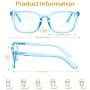 Frolesant Blue Light Glasses for Women, Anti Eye Eyestrain Reading Gaming Glasses Non Prescription, Computer Reading Eyeglasses for Men - 3 Pack