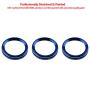 Climate Control Knob Covers for Wrangler JL， HVAC Radio Tuner Control Knobs Covers Trim Ring Bezels Interior Upgrade Kit，Compatible with Jeep Wrangler JL & Gladiators JT (2018-2021) - Blue