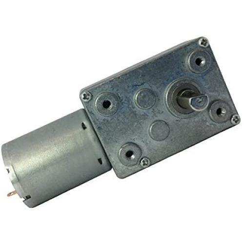 BEMONOC High Torque Dc 12v Low Speed 2RPM Reversible Worm Gear Motor of Miniature Metal Motor with Shaft 6mm