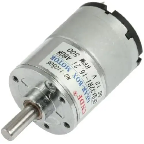 uxcell DC 12V 50mA 500RPM 0.3Kg-cm High Torque D-Shaft Permanent Magnetic Gear Motor