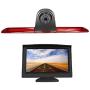 HD 720P Replacement 3rd Brake Light Backup Camera + 4.3 Inch Self Standing TFT Monitor for Transporter Transit F150/F250/F350 (2014-2019)