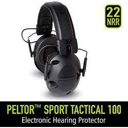 Peltor Sport Tactical 100 Electronic Hearing Protector, Ear Protection, NRR 22 dB, Ideal for the Range, Shooting and Hunting, TAC100-OTH