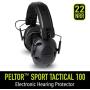 Peltor Sport Tactical 100 Electronic Hearing Protector, Ear Protection, NRR 22 dB, Ideal for the Range, Shooting and Hunting, TAC100-OTH