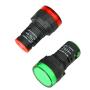Gasher 12V/24V/110V 20mA Energy Saving Indicator Light Mounting Hole Size 22mm (7/8 Inch) Red Green 6 Pcs