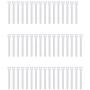 Pasow 50pcs Reusable Fastening Adjustable Cable Ties Wire Management 6 Inch (White)