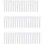 Pasow 50pcs Reusable Fastening Adjustable Cable Ties Wire Management 6 Inch (White)