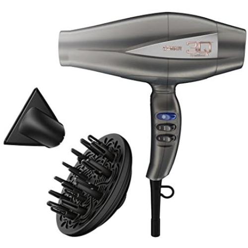 INFINITIPRO BY CONAIR 3Q Compact Electronic Brushless Motor Styling Tool or Hair Dryer, Pink