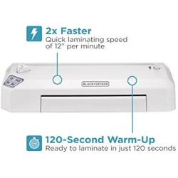 BLACK + DECKER Flash 9.5'' Fast Heat Thermal Laminator, Hot/Cold (LAM95)