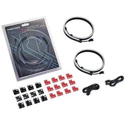 Phanteks NEON Digital-RGB LED Strip Combo Set (PH-NELEDKT_CMBO) – 2X 400mm Smooth Lighting Strip, Full Color Range, Flexible mounting
