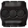 Morris Products Black Insulated Multi-Cable Connector – 3 Wire Ports, 2-14 Wire Range, Slotted Allen Hex – 1.6“ L x 1.5” H – Dual Entry