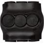 Morris Products Black Insulated Multi-Cable Connector – 3 Wire Ports, 4-14 Wire Range, Slotted Allen Hex – 1.5“ L x 1.45” H – Dual Entry