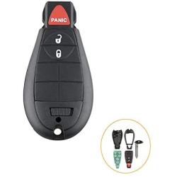 Aupoko GQ4-53T Keyless Entry Remote Key Fob, 3 Buttons Smart Key 56046953,56046953AE, 56046953AC,56046953AG, Fits for Dodge Ram 1500 2500 3500