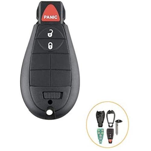 Aupoko GQ4-53T Keyless Entry Remote Key Fob, 3 Buttons Smart Key 56046953,56046953AE, 56046953AC,56046953AG, Fits for Dodge Ram 1500 2500 3500