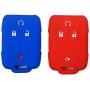 Coolbestda 2Pcs Silicone Key Fob Cover Case Protector Remote Control Keyless Jacket for 2018 2017 Chevrolet Chevy Silverado Colorado GMC Canyon Sierra Yukon Cadillac M3N32337100 13577770 13577771