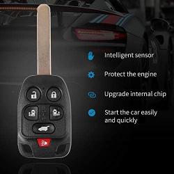 Tyranway Car Key Fob Fits for Honda Odyssey 2011-2013, Keyless Entry Remote Replacement FCC ID: N5F-A04TAA 6-Buttons