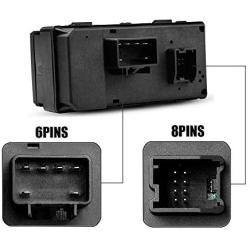 Power Window Master Control Switch for Chevy Silverado GMC Sierra Traverse HHR Yukon Buick Replaces 25789692 20945129 25951963