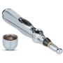 Pili-Paradise Acupuncture Pen W - 912 Electronic Massage Pen Energy Pen Relief Pain Tools with Gua Sha Scraping Massage Tool