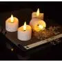 Aulaygo LED Flameless Tealight Candles 12pcs Warm White Electronic Tea Lights with Timer Battery Operated 6hrs On 18 Hrs Off for Christmas Halloween Thanksgiving Home Wedding Party Decor