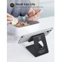Lamicall Cell Phone Stand, Phone Dock: Cradle, Holder, Stand for Office Desk - Black