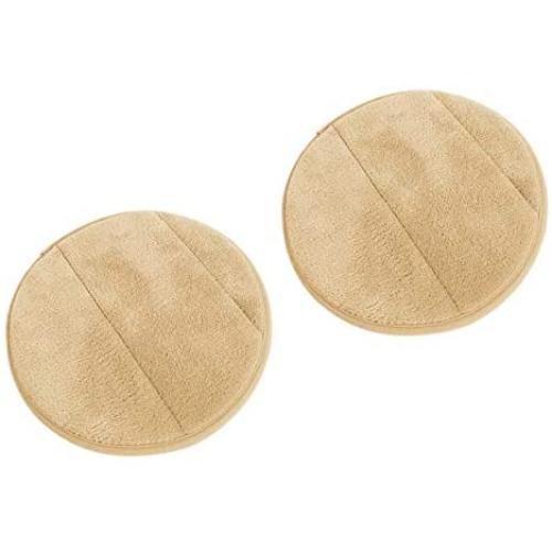 2Pcs Portable Round Computer Wrist Elbow Rest Pad, AUHOKY Upgraded Thickened Cotton Keyboard Elbow Pad, Premium Arm Support Mat for Office Table Desktop Working Gaming-Less Strain (9.8 Inch) (Camel)