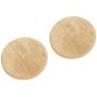 2Pcs Portable Round Computer Wrist Elbow Rest Pad, AUHOKY Upgraded Thickened Cotton Keyboard Elbow Pad, Premium Arm Support Mat for Office Table Desktop Working Gaming-Less Strain (9.8 Inch) (Camel)