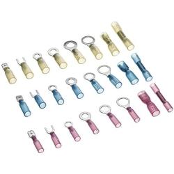 240 PCS Heat Shrink Wire Connector Kit, HandsEase Insulated Waterproof Electrical Crimp Marine Automotive Terminals Set -Ring, Fork, Hook, Spade Butt