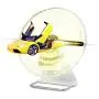 GIWOX Tabletop 3D Hologram Fan Display Projector with Rechargeable Battery, Transparent Silent Protect Cover and Handle Level Design - Mini Size and Protable Holographic Fan Display (12Inch)