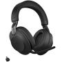 Jabra Evolve2 85 UC Wireless Headphones with Link380c, Stereo, Black – Wireless Bluetooth Headset for Calls and Music, 37 Hours of Battery Life, Advanced Noise Cancelling Headphones