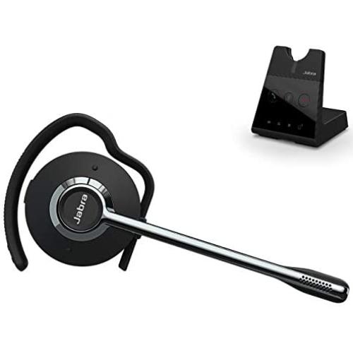 Jabra Engage 65 Wireless Headset, Convertible – Telephone Headset with Industry-Leading Wireless Performance, Advanced Noise-Cancelling Microphone, Call Center Headset with All Day Battery Life