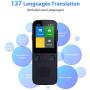 Language Translator Device Portable Voice Translator Support WiFi/Hotspot/Offline Smart Translator Device Two Way Real Time 2.4 Inch Touch Screen 138 Languages