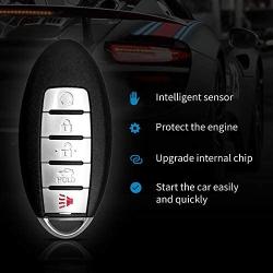 Tyranway Keyless Entry Remote Car Smart Key Fob Fit for Nissan Altima Maxima 2013 2014 2015,P/N:KR5S180144014 (5-Btn)