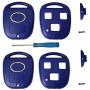 Key Shell Replacement Keyless Entry Remote Lexus Keys Housing With Screwdriver Fit for Lexus GS300 GS400 GS430 GX470 IS300 LS400 LS430 LX470 RX300 RX330 RX350 RX400h RX450h SC430 Key Fob Case (2 Blue)