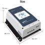 EPEVER 50A MPPT Solar Charge Controller 12V/24V/36V/48V DC Automatically Identifying System Voltage Max.PV 150V Solar Panel Regulator (Tracer 5415 an)