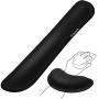 Gimars Upgrade Enlarge Gel Memory Foam Set Keyboard Wrist Rest Pad, Mouse Wrist Cushion Support for Office, Computer, Laptop, Mac, Comfortable, Lightweight for Easy Typing Pain Relief, Black