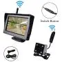 Wireless Backup Camera and 4.3'' Monitor Parking System Kit Windshield Built-in Receiver Night Vision Multifunction Switch Button for Car Vehicle Truck RV Camper Trailer 30-60 Feet Range 12-24V