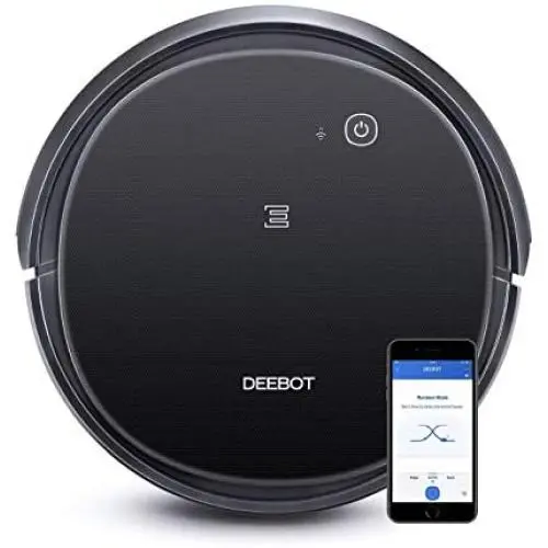 Ecovacs DEEBOT 500 Robot Vacuum Cleaner with Max Power Suction, Up to 110 min Runtime, Hard Floors and Carpets, Pet Hair, App Controls, Self-Charging, Quiet, Large, Black Ecovacs DEEBOT 500 Robot Vacuum Cleaner with Max Power Suction, Up to 110 min Runtime, Hard Floors and Carpets, Pet Hair, App Controls, Self-Charging, Quiet, Large, Black