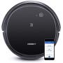 Ecovacs DEEBOT 500 Robot Vacuum Cleaner with Max Power Suction, Up to 110 min Runtime, Hard Floors and Carpets, Pet Hair, App Controls, Self-Charging, Quiet, Large, Black