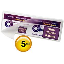 Oregon Lamination Premium Memorial Bookmark Laminating Pouches (Pack of 300) 3'' x 8-3/4'' Hot 5 Mil Clear