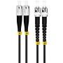 Jeirdus 5M FC to ST Outdoor Armored Duplex 9/125 SM Fiber Optic Cable Jumper Optical Patch Cord Singlemode 5Meters 16ft FC-ST