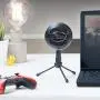 Blue Snowball iCE USB Mic for Recording and Streaming on PC and Mac, Cardioid Condenser Capsule, Adjustable Stand, Plug and Play – Black