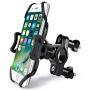 Bike & Motorcycle Phone Mount Holder. Bicycle Handle Universal Cell Phone Bracket.Shockproof Silicone. Double Reinforcement. for iPhone,Samsung or Any Smartphone. and The 360° Swivel is Perfect