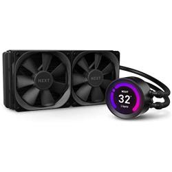 NZXT Kraken Z53 240mm - RL-KRZ53-01 - AIO RGB CPU Liquid Cooler - Customizable LCD Display - Improved Pump - Powered by CAM V4 - RGB Connector - Aer P 120mm Radiator Fans (2 Included)