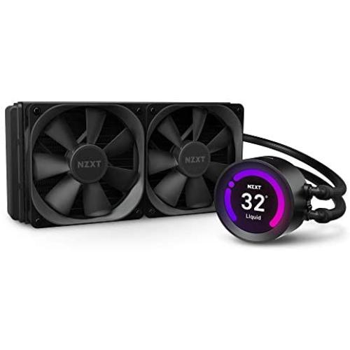 NZXT Kraken Z53 240mm - RL-KRZ53-01 - AIO RGB CPU Liquid Cooler - Customizable LCD Display - Improved Pump - Powered by CAM V4 - RGB Connector - Aer P 120mm Radiator Fans (2 Included)