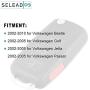 SELEAD Flip Key Fob 4 Buttons Keyless Entry Remote SHELL CASE fit for 2002-2010 Volkswagen Beetle Golf Jetta Passat Antitheft Keyless Entry Systems HLO1J0959753AM 4pcs