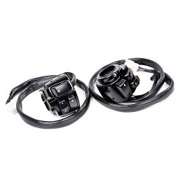 1 Pair Motorcycle 1'' Handlebar Switches Control and Wiring Harness Compatible with Harley